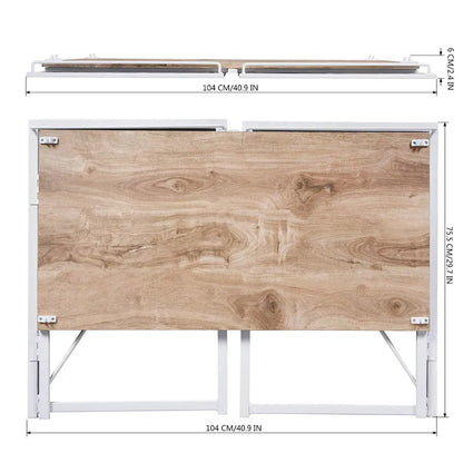 Bureau d'étude pliable HomyLin 39, simple et facile à monter.