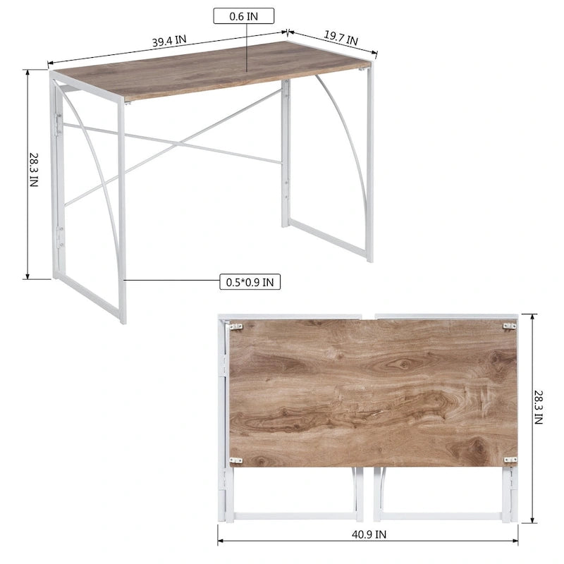 Bureau d'étude pliable HomyLin 39, simple et facile à monter.