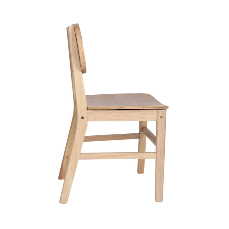 Chaise événementielle commerciale en rotin canne avec dossier et assise en bois