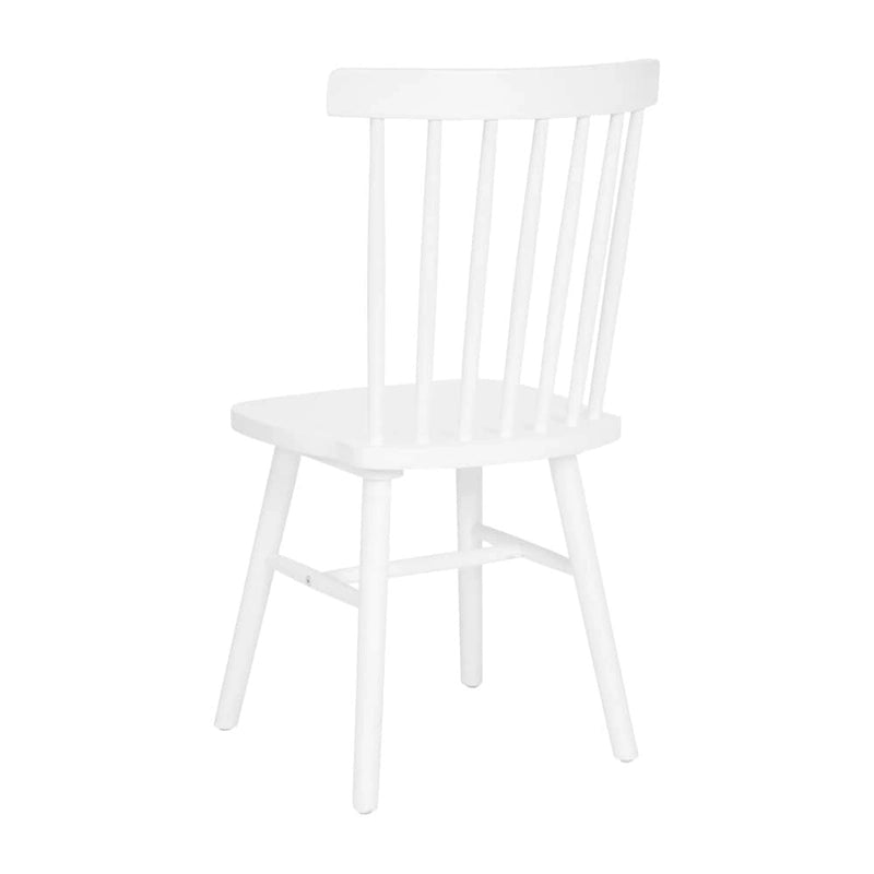 Chaises de salle à manger commerciales de style Windsor en bois massif avec dossier à fuseaux - Lot de 2