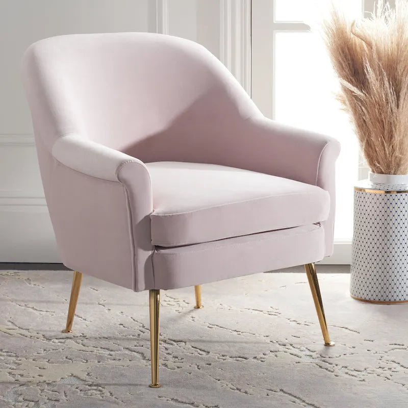 Fauteuil d'appoint SAFAVIEH Edina - 75 cm (L) x 78 cm (P) x 84 cm (H) - 76 cm (L) x 79 cm (P) x 84 cm (H)