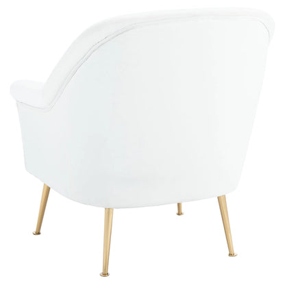 Fauteuil d'appoint SAFAVIEH Edina - 75 cm (L) x 78 cm (P) x 84 cm (H) - 76 cm (L) x 79 cm (P) x 84 cm (H)