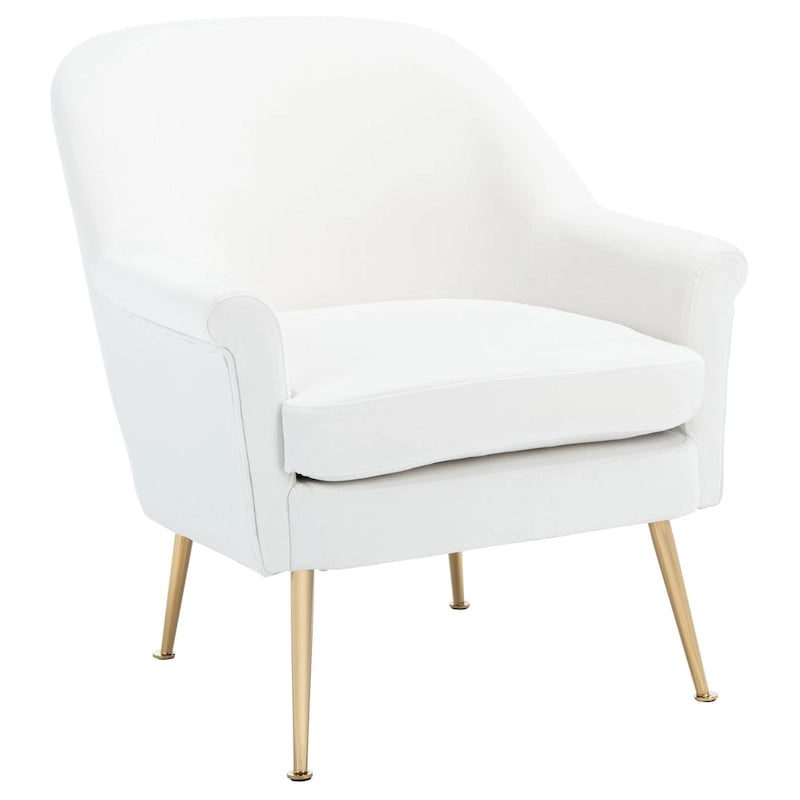 Fauteuil d'appoint SAFAVIEH Edina - 75 cm (L) x 78 cm (P) x 84 cm (H) - 76 cm (L) x 79 cm (P) x 84 cm (H)