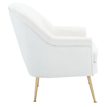 Fauteuil d'appoint SAFAVIEH Edina - 75 cm (L) x 78 cm (P) x 84 cm (H) - 76 cm (L) x 79 cm (P) x 84 cm (H)