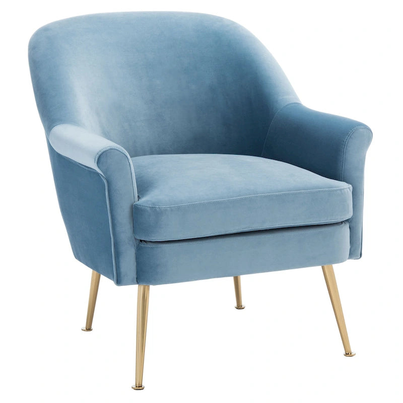 Fauteuil d'appoint SAFAVIEH Edina - 75 cm (L) x 78 cm (P) x 84 cm (H) - 76 cm (L) x 79 cm (P) x 84 cm (H)