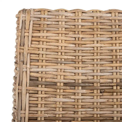 Fauteuils d'intérieur inclinés SAFAVIEH Charolette en résine tressée marron (lot de 2) - 51 x 61 x 99 cm - 51 x 61 x 99 cm