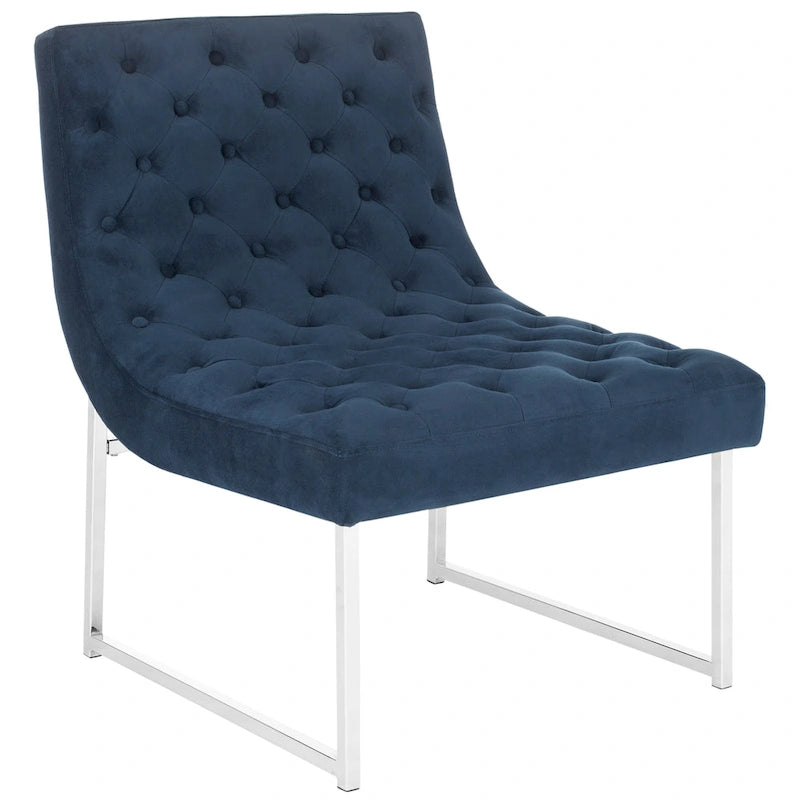 Fauteuil club capitonné Hadley de style moderne du milieu du siècle SAFAVIEH Jerilynn - 25 po L x 30 po P x 32 po H