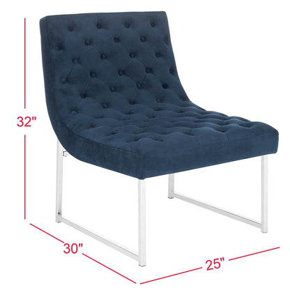 Fauteuil club capitonné Hadley de style moderne du milieu du siècle SAFAVIEH Jerilynn - 25 po L x 30 po P x 32 po H