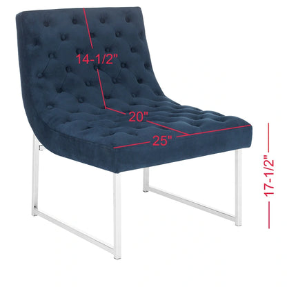 Fauteuil club capitonné Hadley de style moderne du milieu du siècle SAFAVIEH Jerilynn - 25 po L x 30 po P x 32 po H