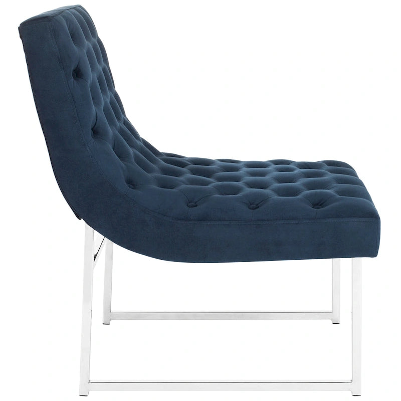 Fauteuil club capitonné Hadley de style moderne du milieu du siècle SAFAVIEH Jerilynn - 25 po L x 30 po P x 32 po H