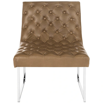 Fauteuil club capitonné Hadley de style moderne du milieu du siècle SAFAVIEH Jerilynn - 25 po L x 30 po P x 32 po H