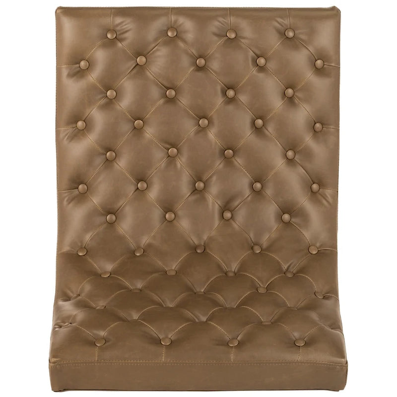 Fauteuil club capitonné Hadley de style moderne du milieu du siècle SAFAVIEH Jerilynn - 25 po L x 30 po P x 32 po H