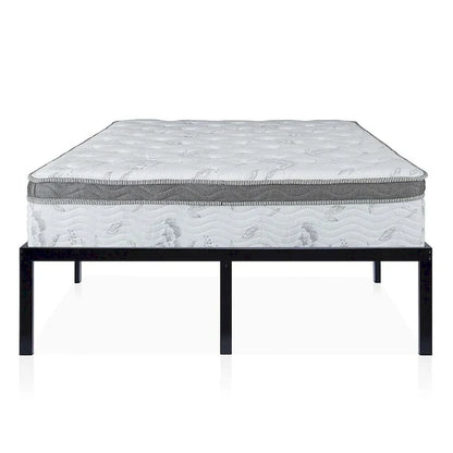 Cadre de lit plateforme en métal robuste de 40 cm de haut (taille King)