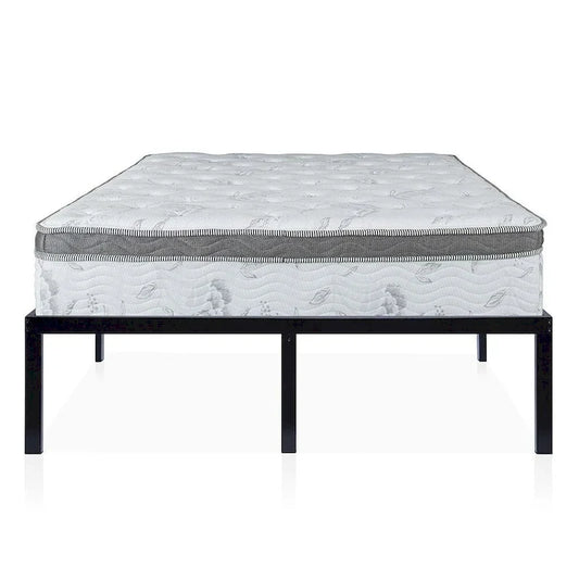 Cadre de lit plateforme en métal robuste de 40 cm de haut (taille King)