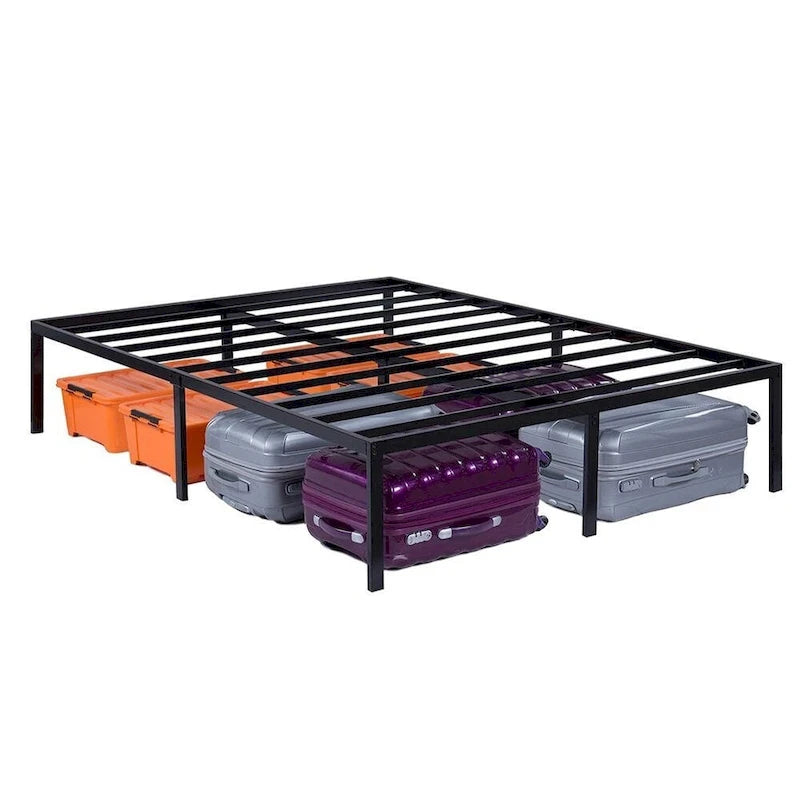 Cadre de lit plateforme en métal robuste de 40 cm de haut (taille King)