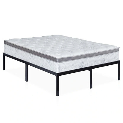 Cadre de lit plateforme en métal robuste de 40 cm de haut (taille King)