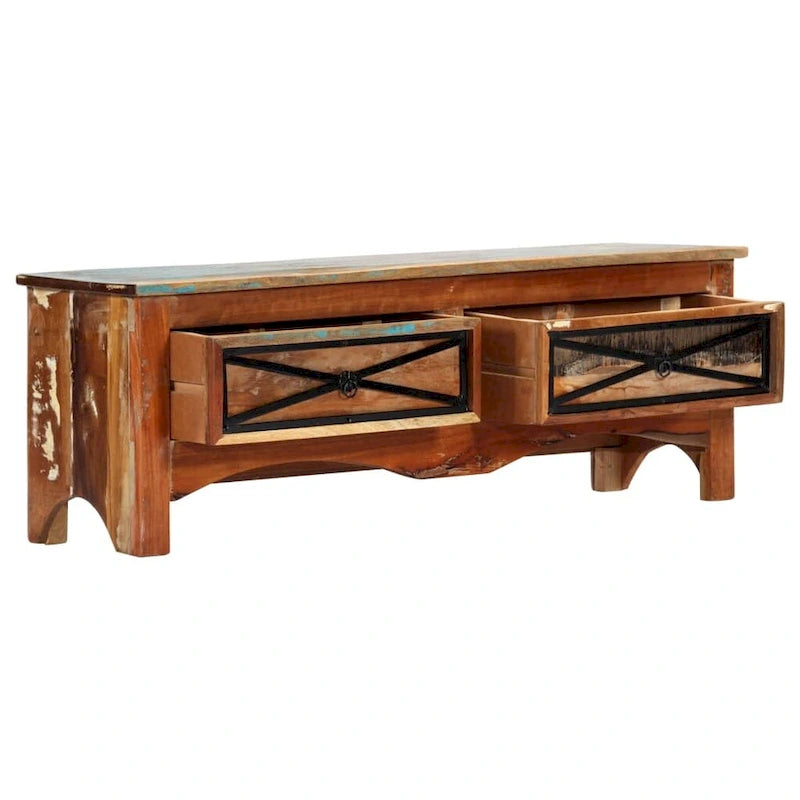 Meuble TV vidaXL 47,2 x 11,8 x 15,7 cm en bois massif recyclé