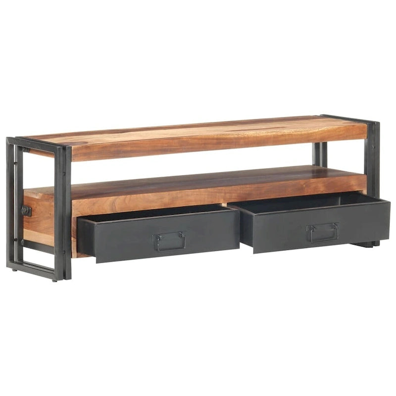 Meuble TV vidaXL 47,2 x 11,8 x 15,7 cm en bois massif avec finition