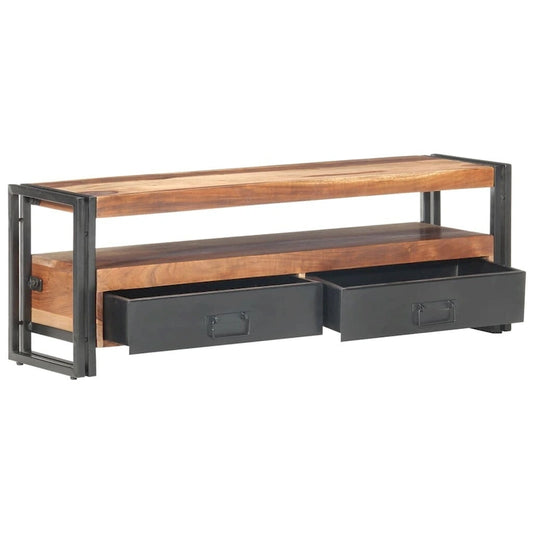 Meuble TV vidaXL 47,2 x 11,8 x 15,7 cm en bois massif avec finition