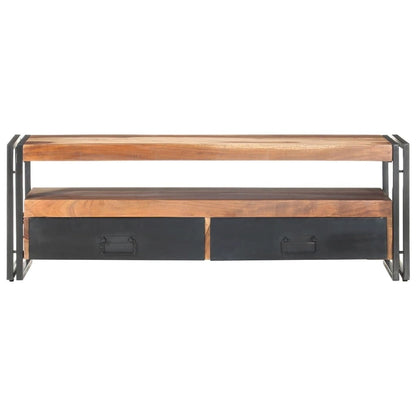 Meuble TV vidaXL 47,2 x 11,8 x 15,7 cm en bois massif avec finition