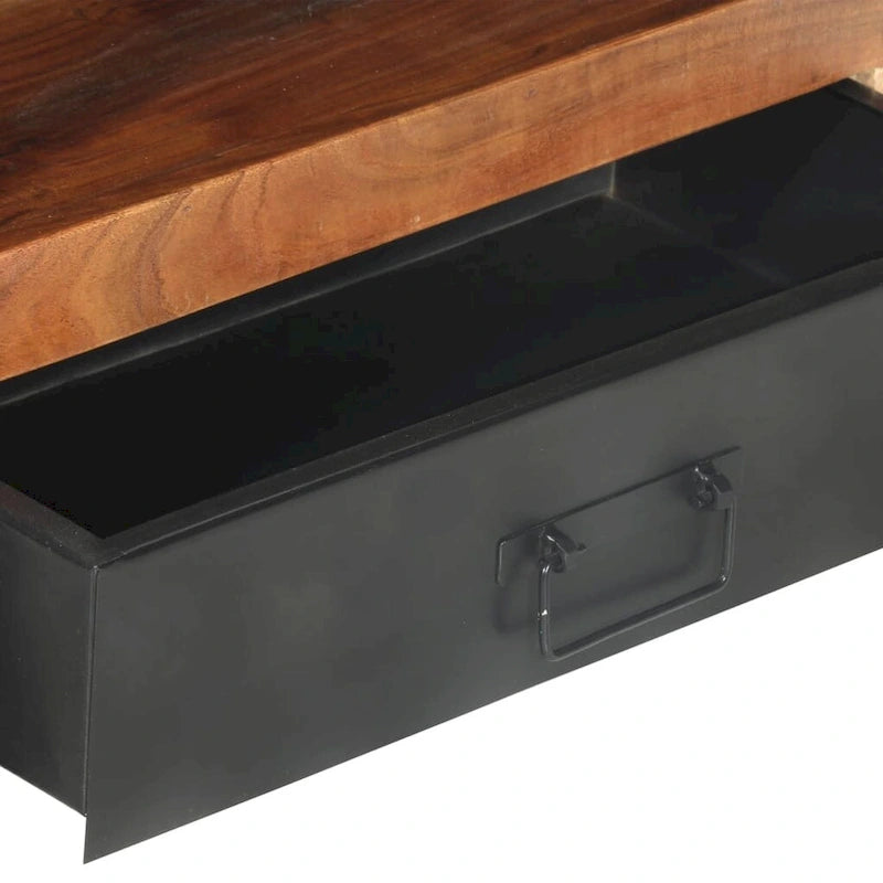 Meuble TV vidaXL 47,2 x 11,8 x 15,7 cm en bois massif avec finition