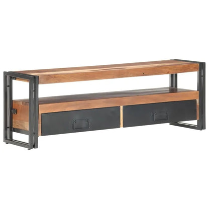 Meuble TV vidaXL 47,2 x 11,8 x 15,7 cm en bois massif avec finition