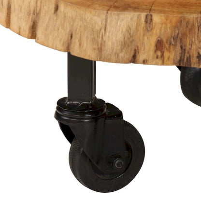 Table basse vidaXL en bois massif d'acacia 23,6 x 21,7 x 9,8