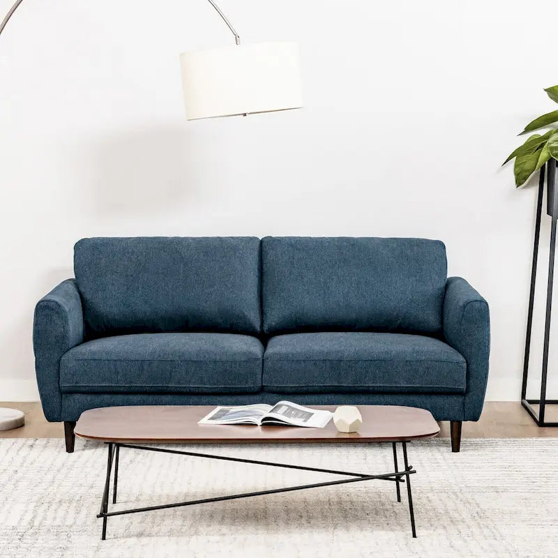 Canapé en tissu Gymax 72 pour salon, petit appartement, avec