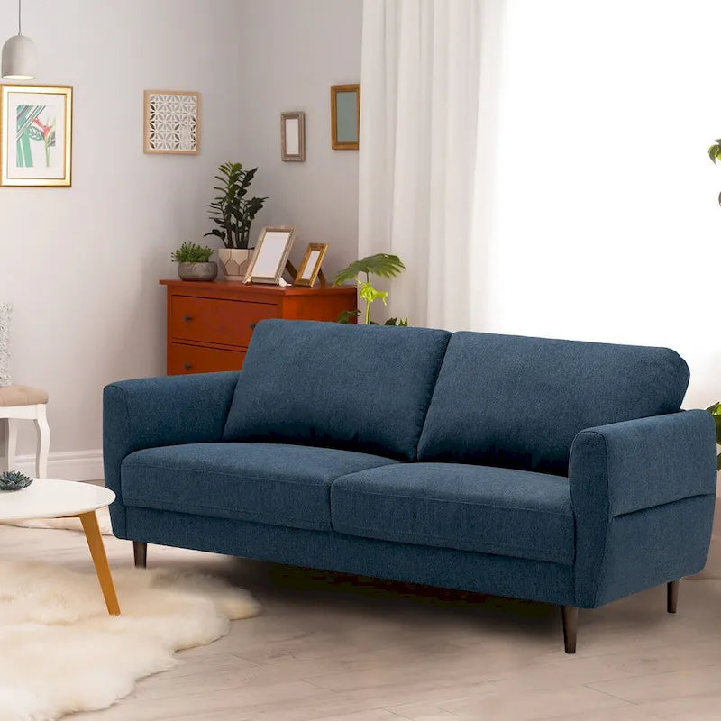 Canapé en tissu Gymax 72 pour salon, petit appartement, avec