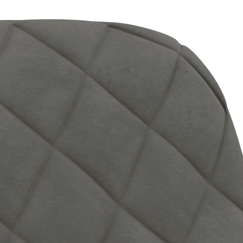 Chaises de salle à manger pivotantes vidaXL, lot de 2, style moderne, revêtement en velours - 20,3 x 23,2 x 32,9