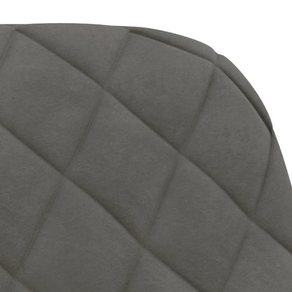 Chaises de salle à manger pivotantes vidaXL, lot de 2, style moderne, revêtement en velours - 20,3 x 23,2 x 32,9