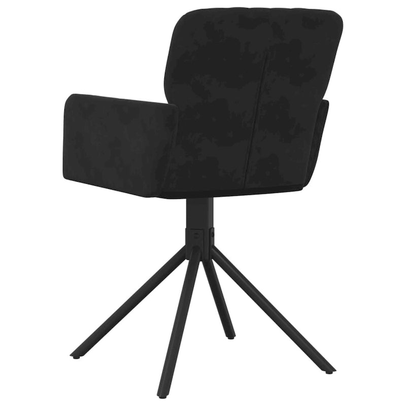 Chaises de salle à manger pivotantes vidaXL, lot de 2, style moderne, revêtement en velours - 20,3 x 23,2 x 32,9