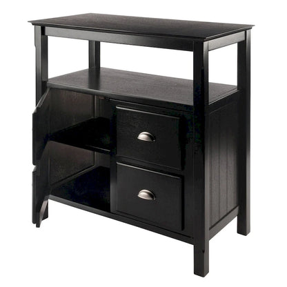 Buffet noir - 91,4 x 45,8 x 91,4 cm