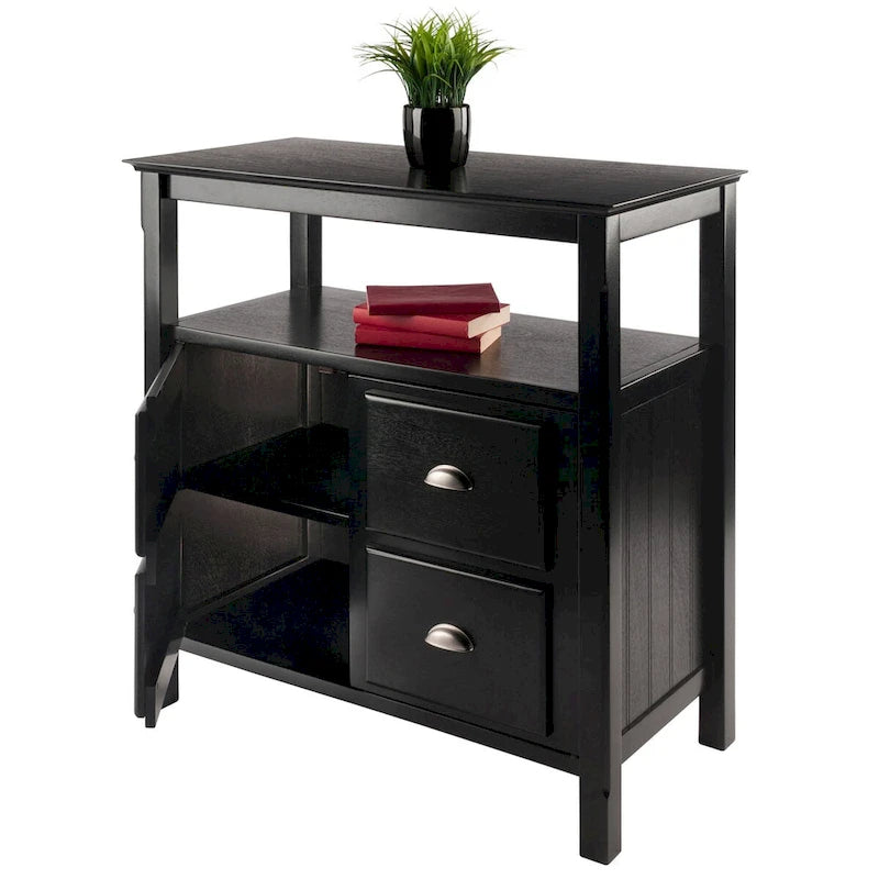 Buffet noir - 91,4 x 45,8 x 91,4 cm