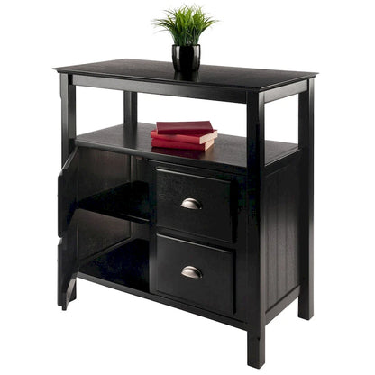 Buffet noir - 91,4 x 45,8 x 91,4 cm