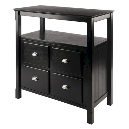 Buffet noir - 91,4 x 45,8 x 91,4 cm
