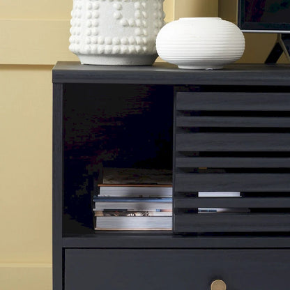 Meuble TV SAFAVIEH Ciera à 3 tiroirs (pour téléviseur à écran plat 65 pouces) - 149 cm x 38,6 cm x 60,7 cm (58,7 po x 15,2 po x 23,9 po) - 150 cm (L) x 38 cm (P) x 61 cm (H)