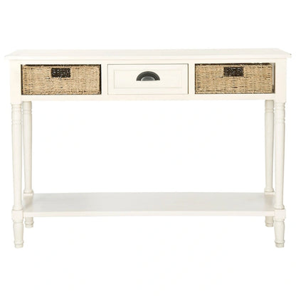 Console SAFAVIEH Edyth grise - 44,5 x 13,4 x 31,5 cm - 45 cm L x 13 cm P x 32 cm H