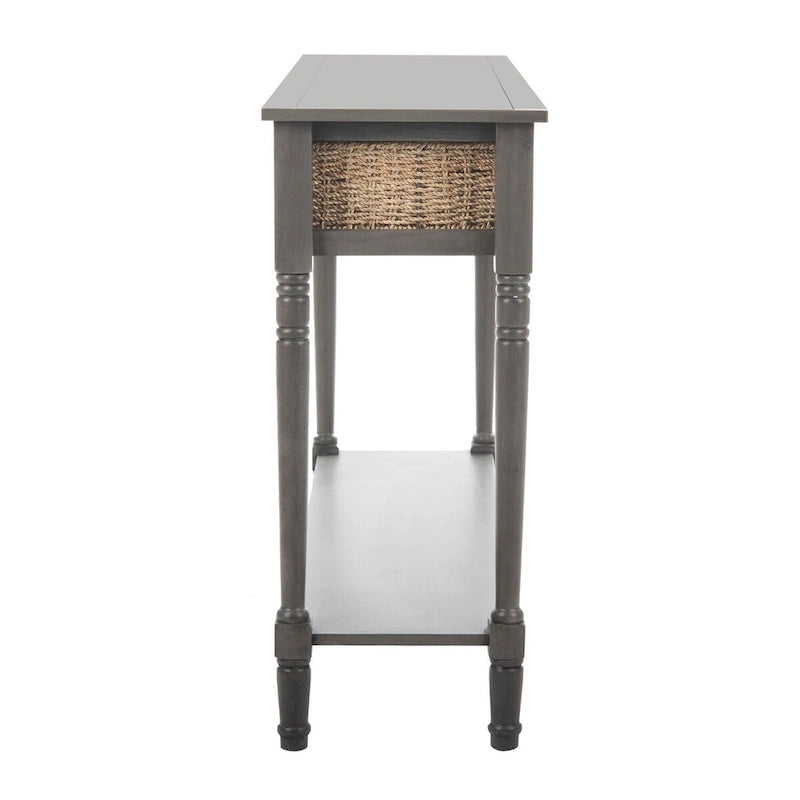 Console SAFAVIEH Edyth grise - 44,5 x 13,4 x 31,5 cm - 45 cm L x 13 cm P x 32 cm H