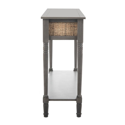 Console SAFAVIEH Edyth grise - 44,5 x 13,4 x 31,5 cm - 45 cm L x 13 cm P x 32 cm H