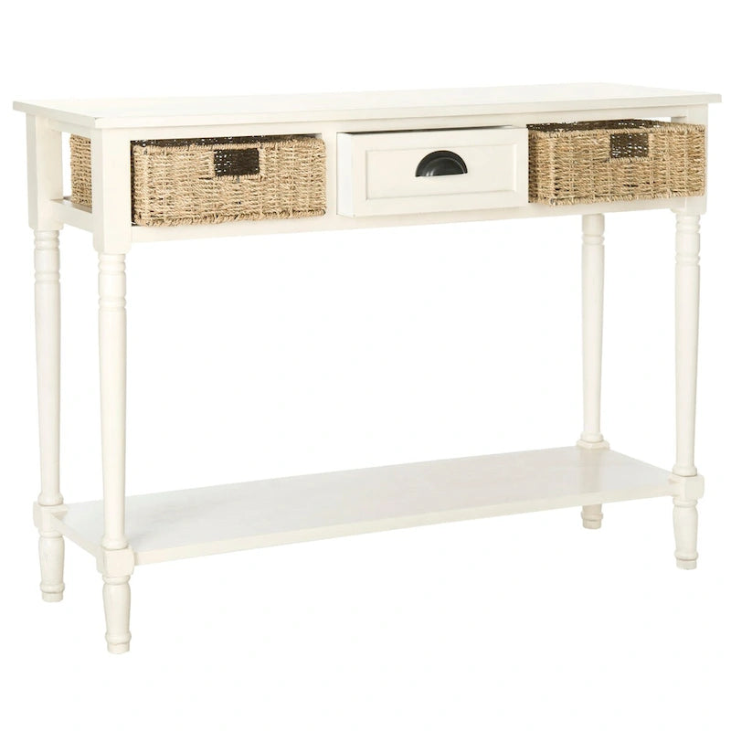 Console SAFAVIEH Edyth grise - 44,5 x 13,4 x 31,5 cm - 45 cm L x 13 cm P x 32 cm H