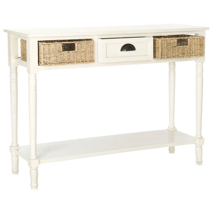 Console SAFAVIEH Edyth grise - 44,5 x 13,4 x 31,5 cm - 45 cm L x 13 cm P x 32 cm H