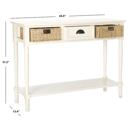 Console SAFAVIEH Edyth grise - 44,5 x 13,4 x 31,5 cm - 45 cm L x 13 cm P x 32 cm H