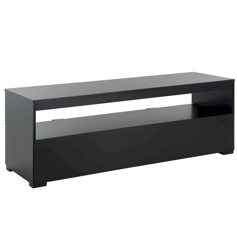 Meuble TV SAFAVIEH Kaitlyn à 2 tiroirs et 1 étagère (compatible avec les téléviseurs à écran plat jusqu'à 55 pouces) - 48 po L x 16 po P x 17 po H