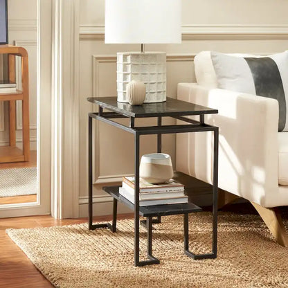 SAFAVIEH Malvina Single Shelf Rectangle Accent Table - 24 L x 14 D x 24 H - 24Wx14Dx24H