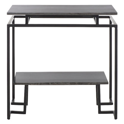 Table d'appoint rectangulaire à une étagère SAFAVIEH Malvina - 61 cm L x 36 cm P x 61 cm H
