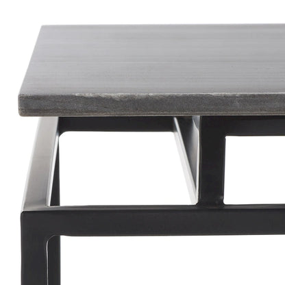 Table d'appoint rectangulaire à une étagère SAFAVIEH Malvina - 61 cm L x 36 cm P x 61 cm H