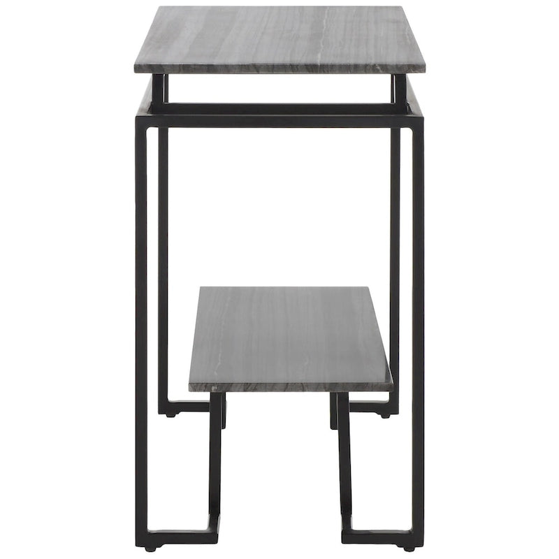 Table d'appoint rectangulaire à une étagère SAFAVIEH Malvina - 61 cm L x 36 cm P x 61 cm H