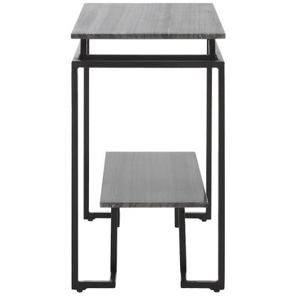 Table d'appoint rectangulaire à une étagère SAFAVIEH Malvina - 61 cm L x 36 cm P x 61 cm H