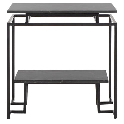 Table d'appoint rectangulaire à une étagère SAFAVIEH Malvina - 61 cm L x 36 cm P x 61 cm H